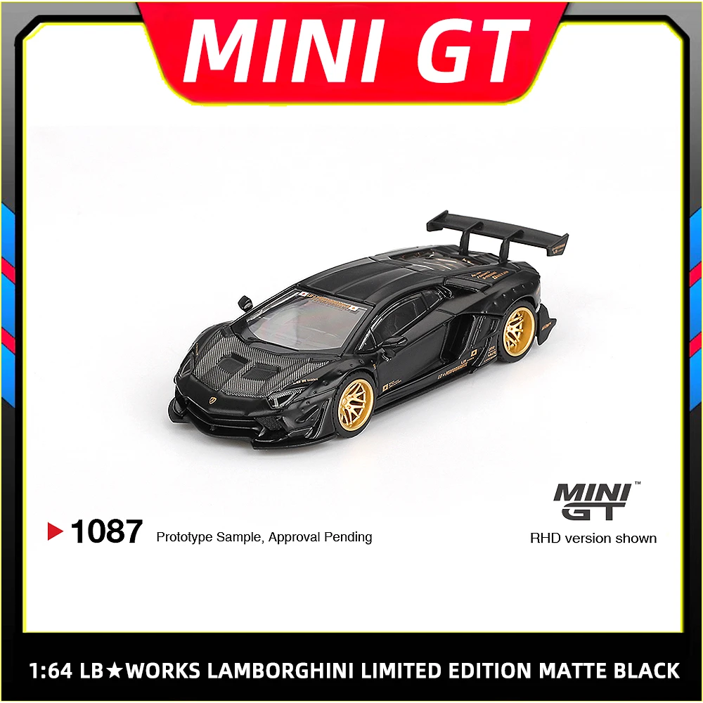 现货 MINIGT 1:64 兰博基尼埃文塔多大牛LB改装合金车模型#1087