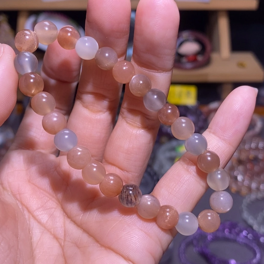 未镶嵌水晶手串彩月光卡7