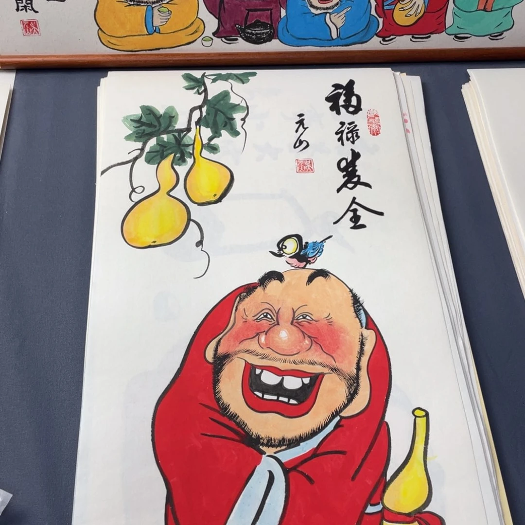 国画纯手绘禅意画作品