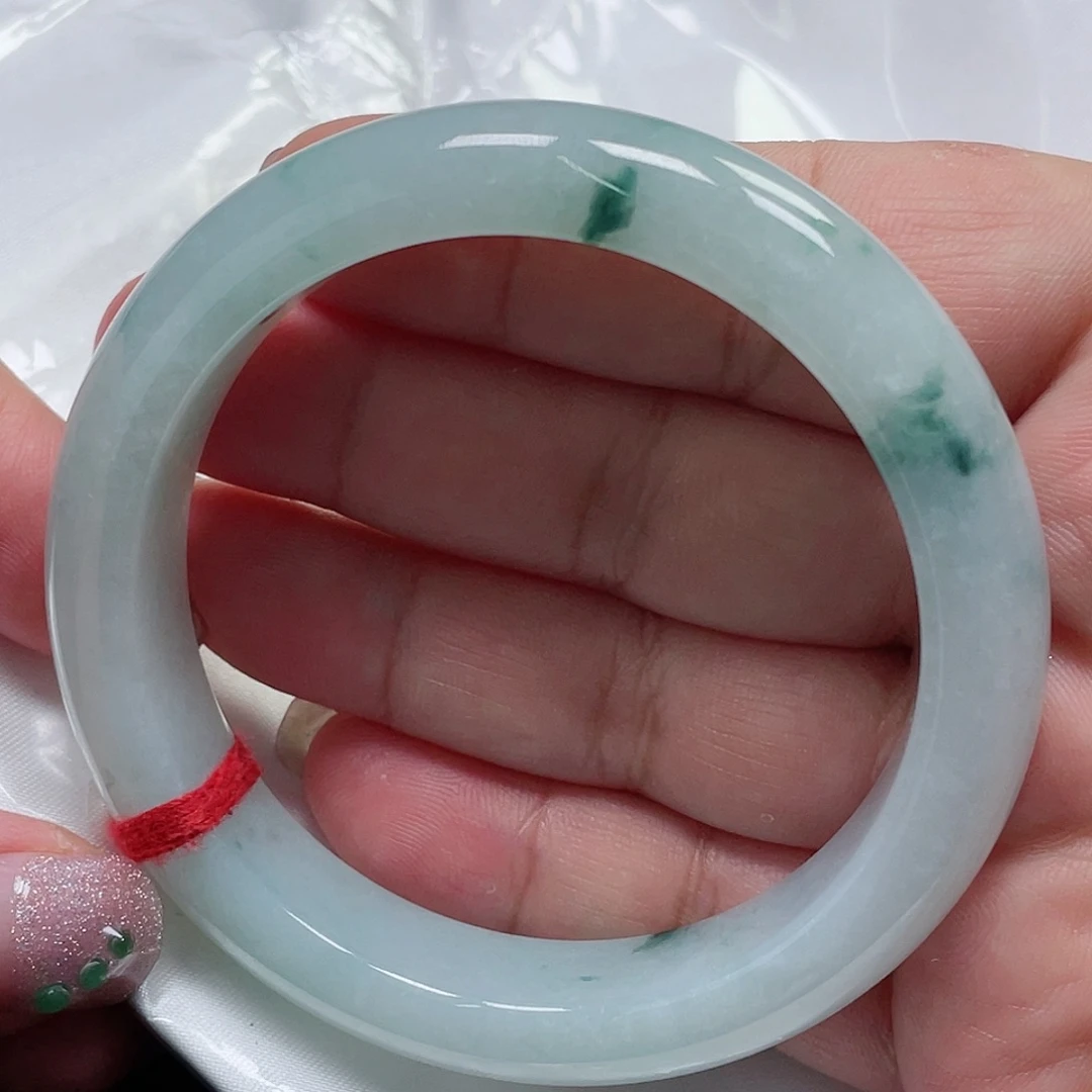 未镶嵌手镯翡翠缅甸翡翠手镯57圈