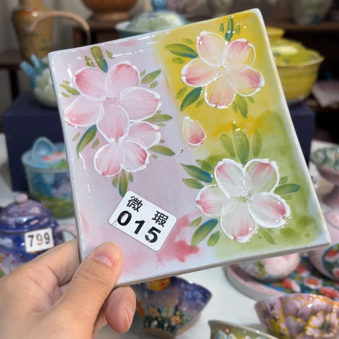 景德镇手绘高温釉下彩陶瓷茶具