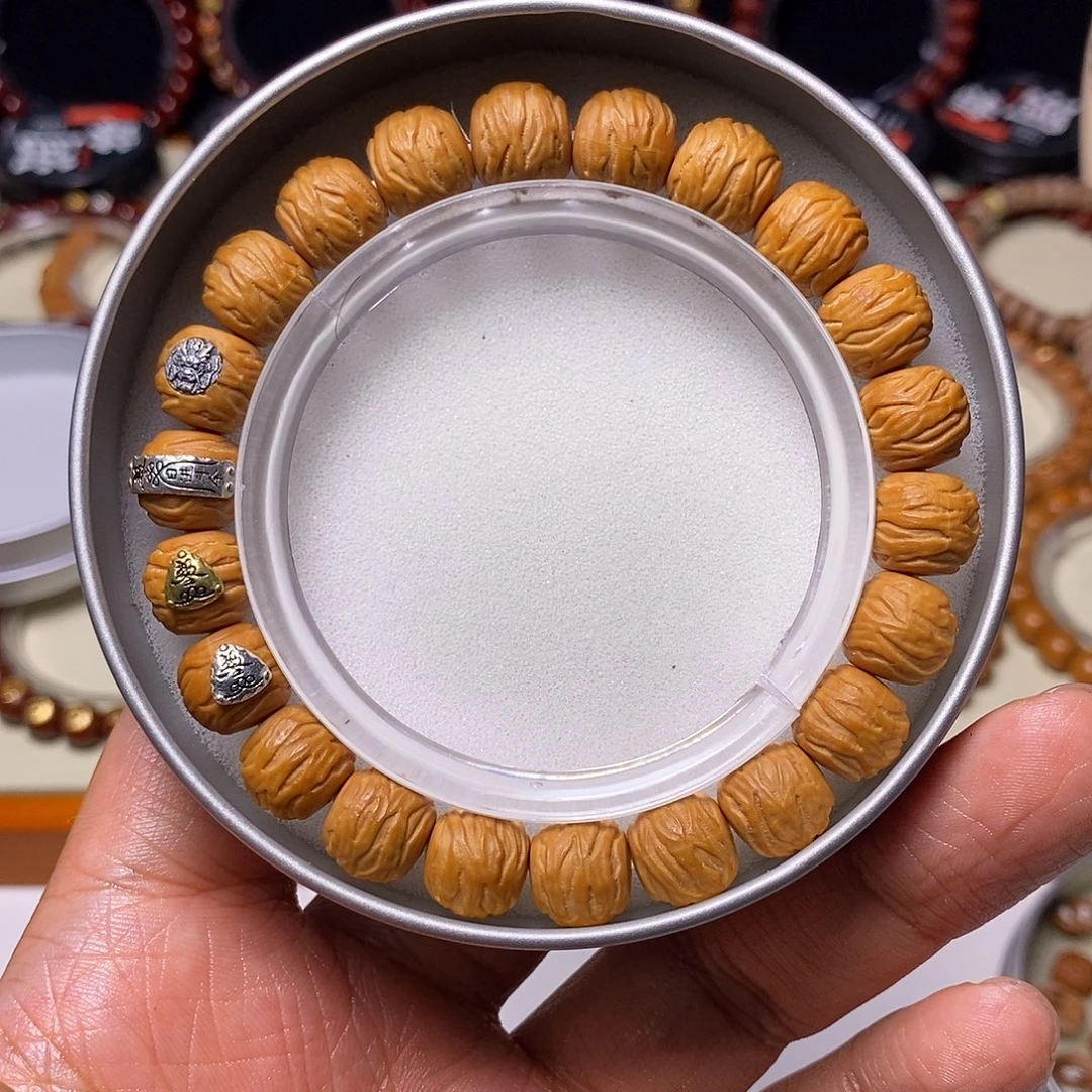 猴头核桃手串四标破茧成蝶尺寸10+全品精工