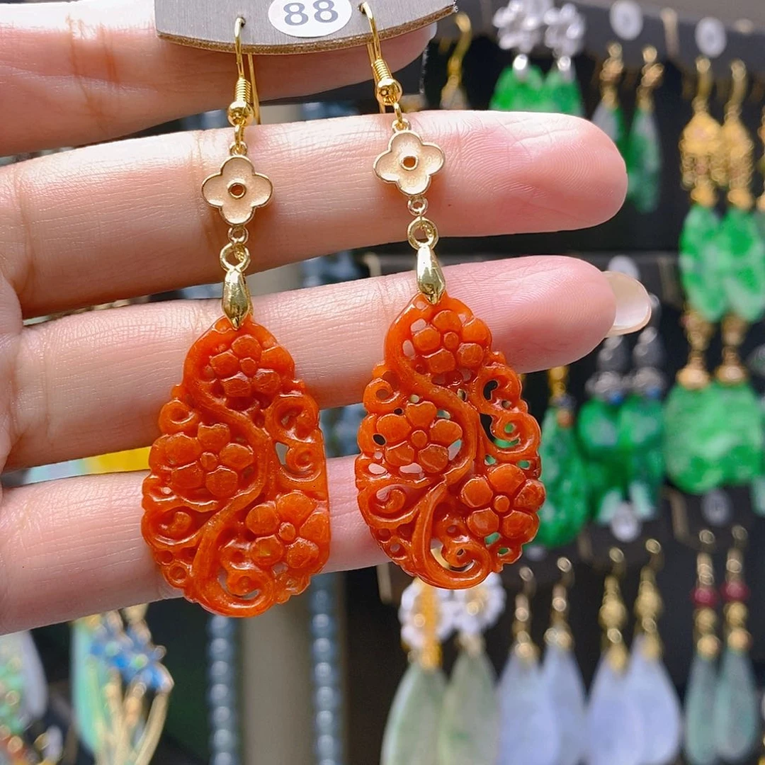 未镶嵌翡翠耳饰翡翠