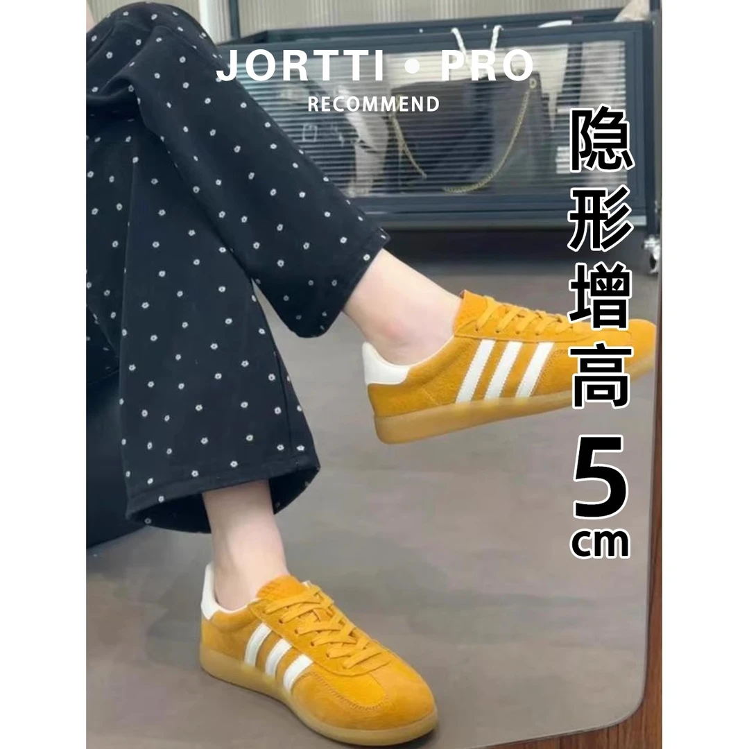 2025春夏厚底德训鞋女5cm内增高运动鞋透气阿甘鞋学生百搭休闲鞋