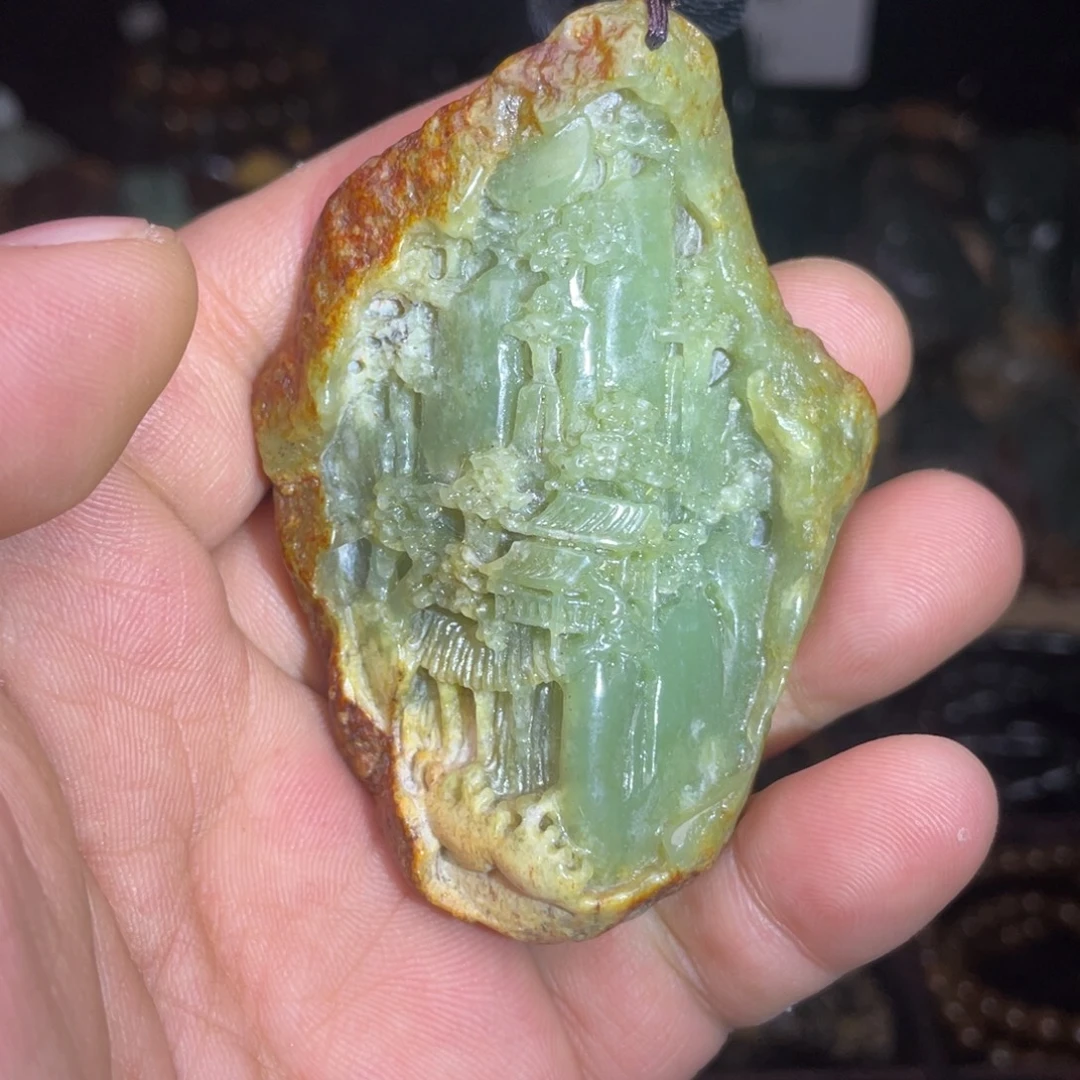 岫岩河磨玉（透闪石质玉）未镶嵌颈饰