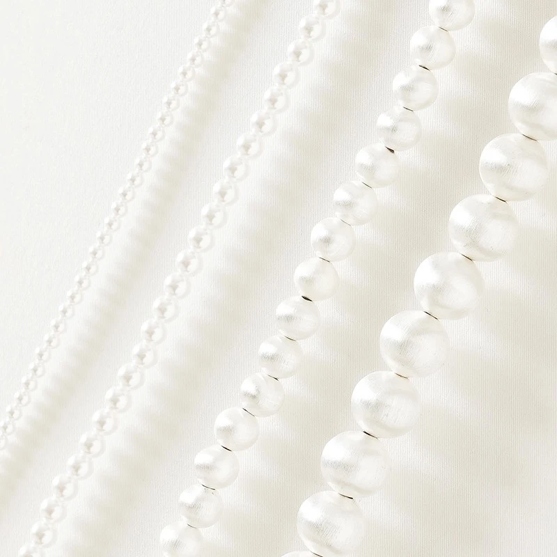 合金项链 蓝豚豚 轻奢通勤多用途毛衣链人造珍珠优雅四合一装饰链