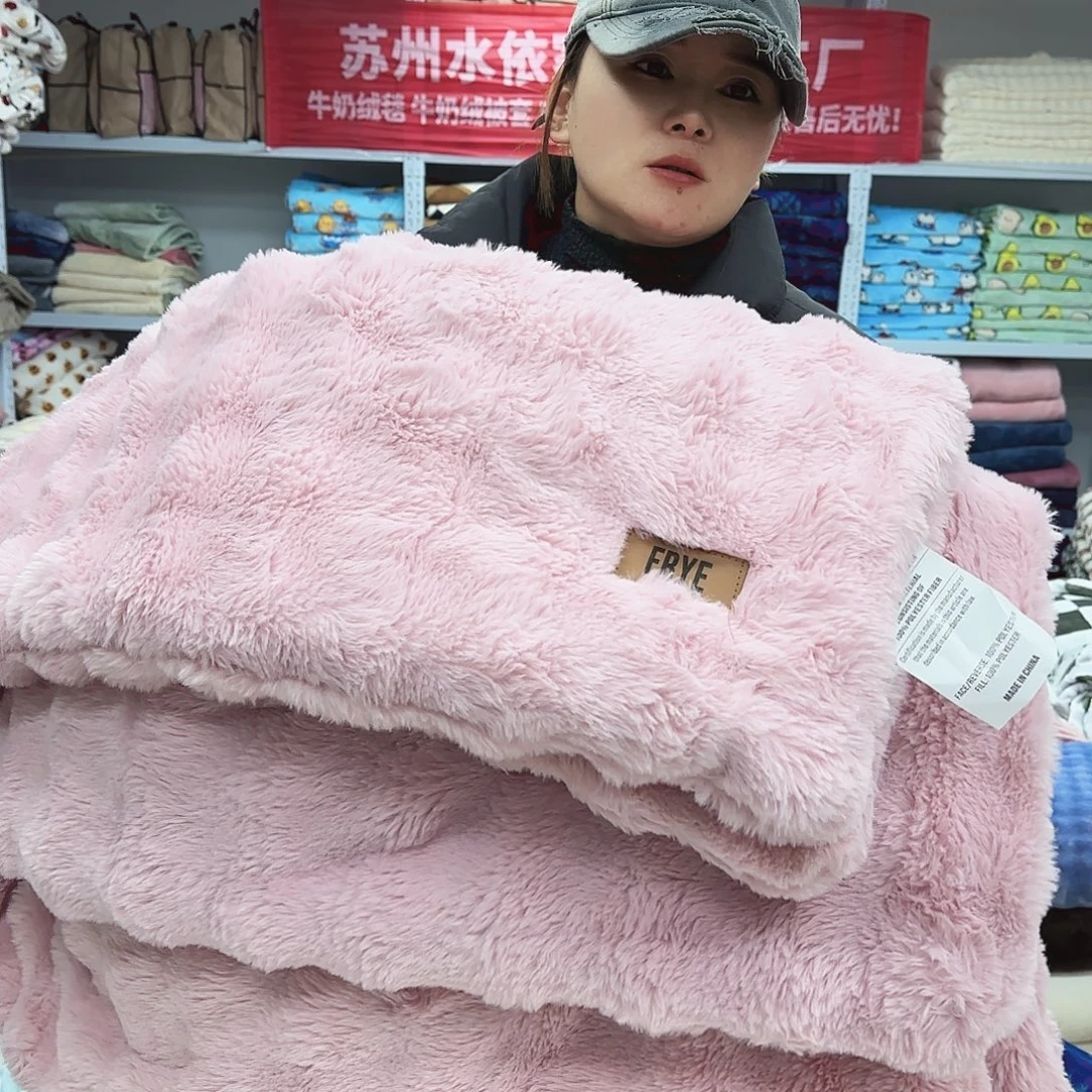 羊驼毛高货200.230托斯卡纳泡泡仿兔兔夹棉被
