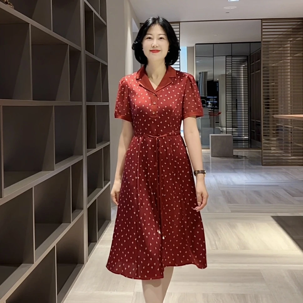 时尚百搭轻奢高端女士连衣裙0180