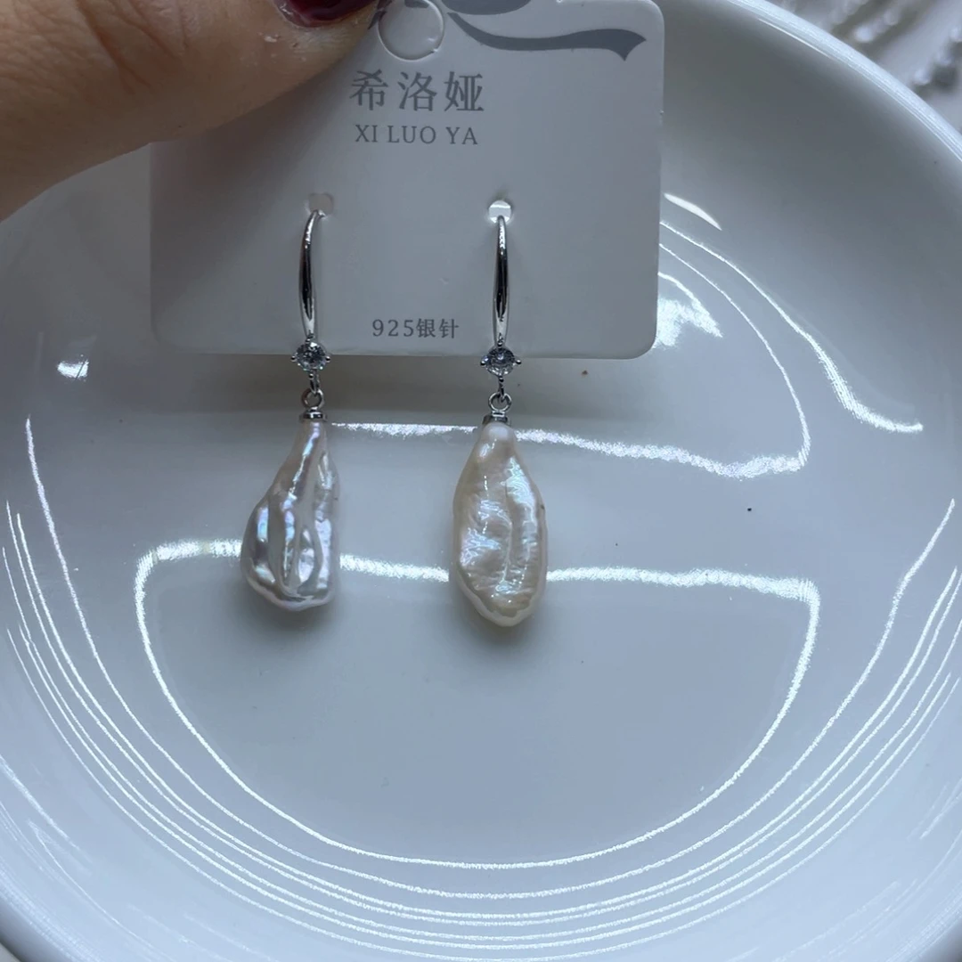 未镶嵌淡水珍珠耳饰