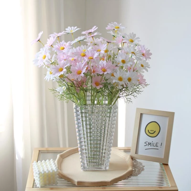 【10支装】50朵花洋甘菊假花仿真花客厅餐桌摆件装饰花摆件拍摄道具