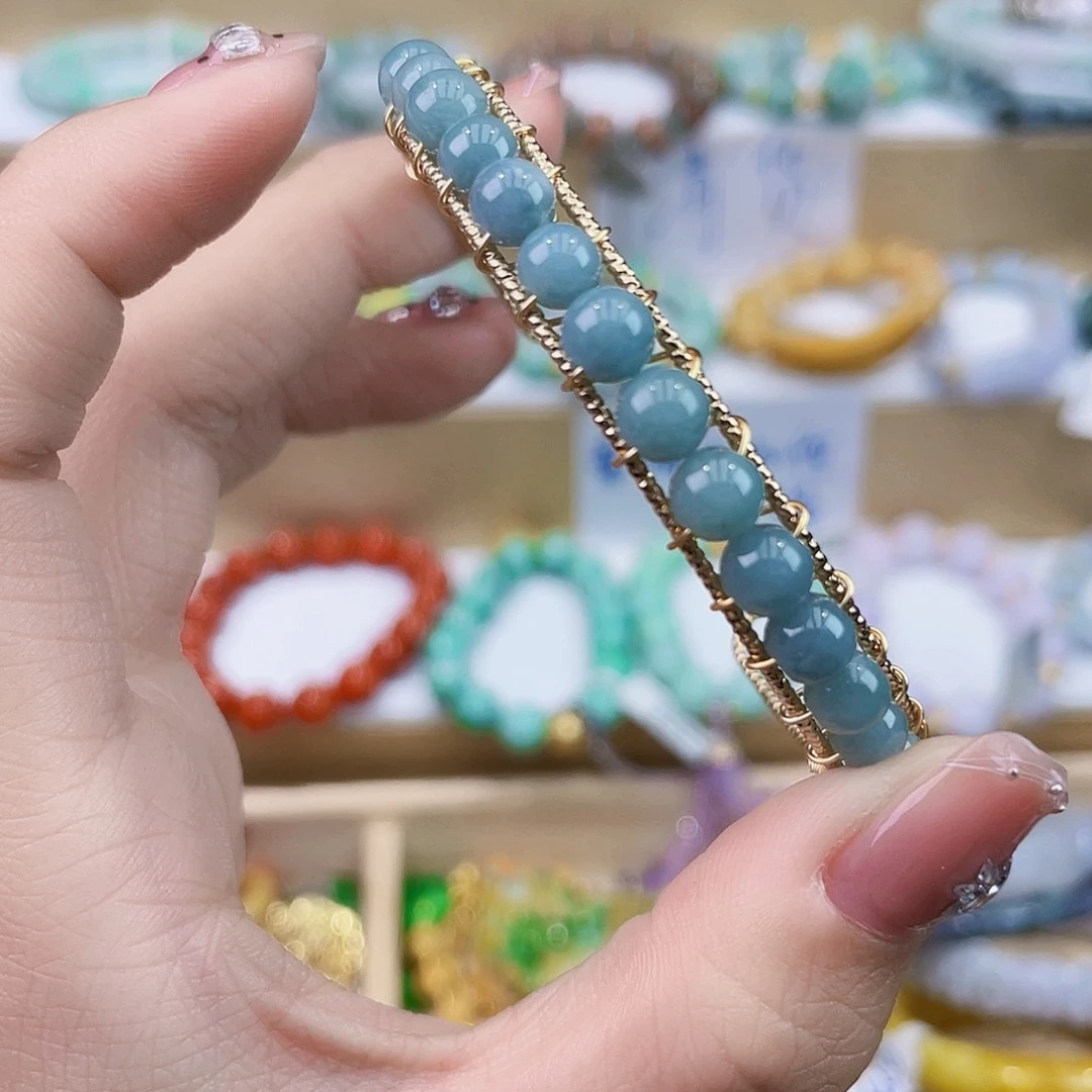 翡翠未镶嵌手链手链