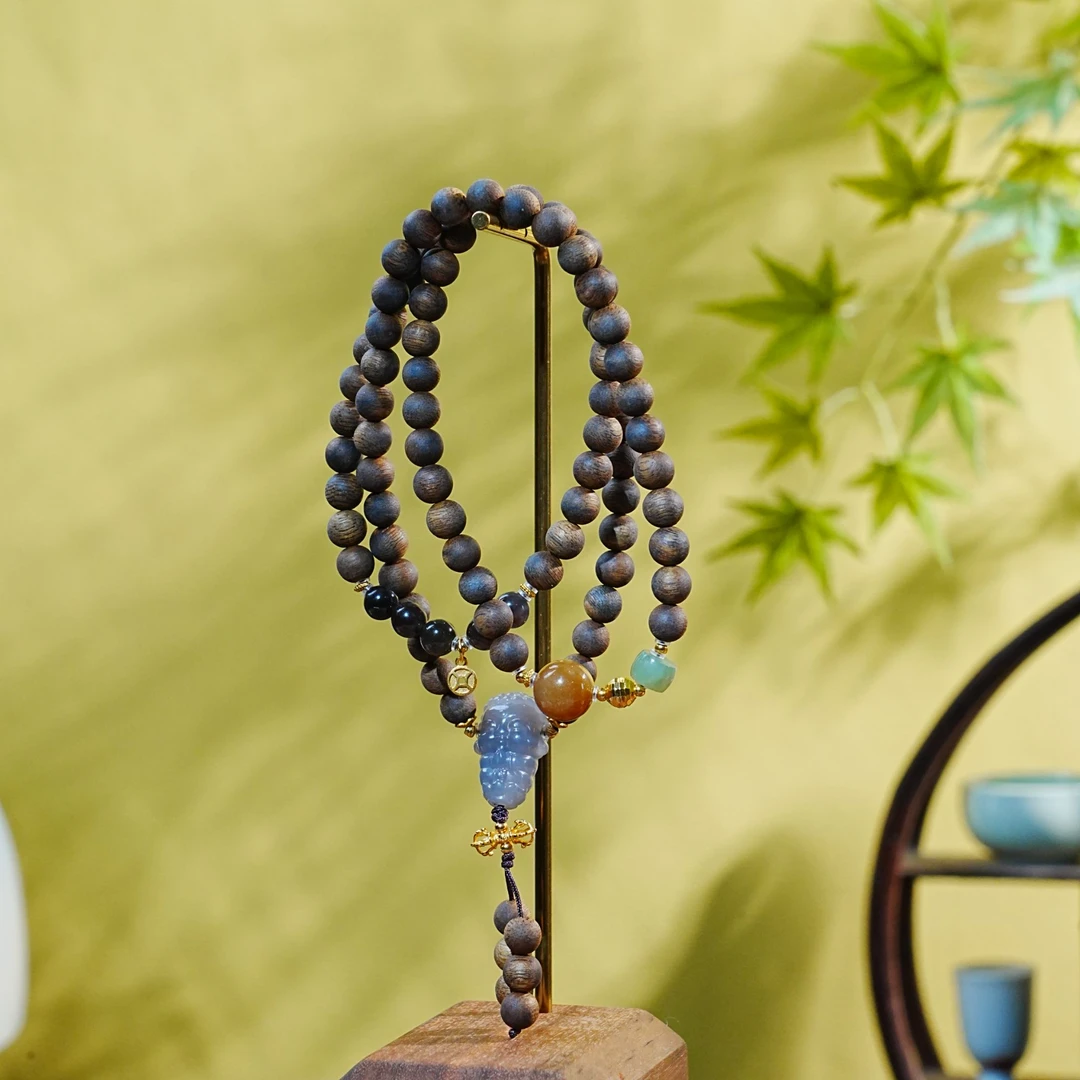 【毕业级】越南棋楠种DIY手链 0.6cm 15.4g 251111001  F