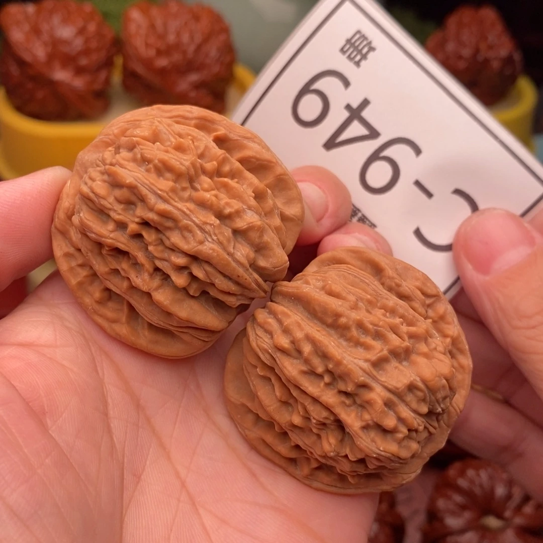 桃核把件汉高楼41…..