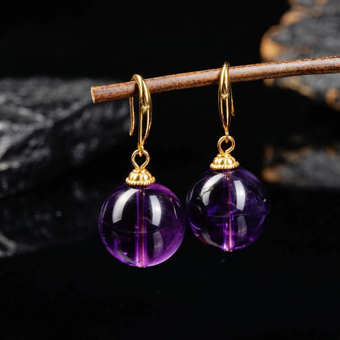 【上岸】紫水晶乌拉圭老矿料耳坠