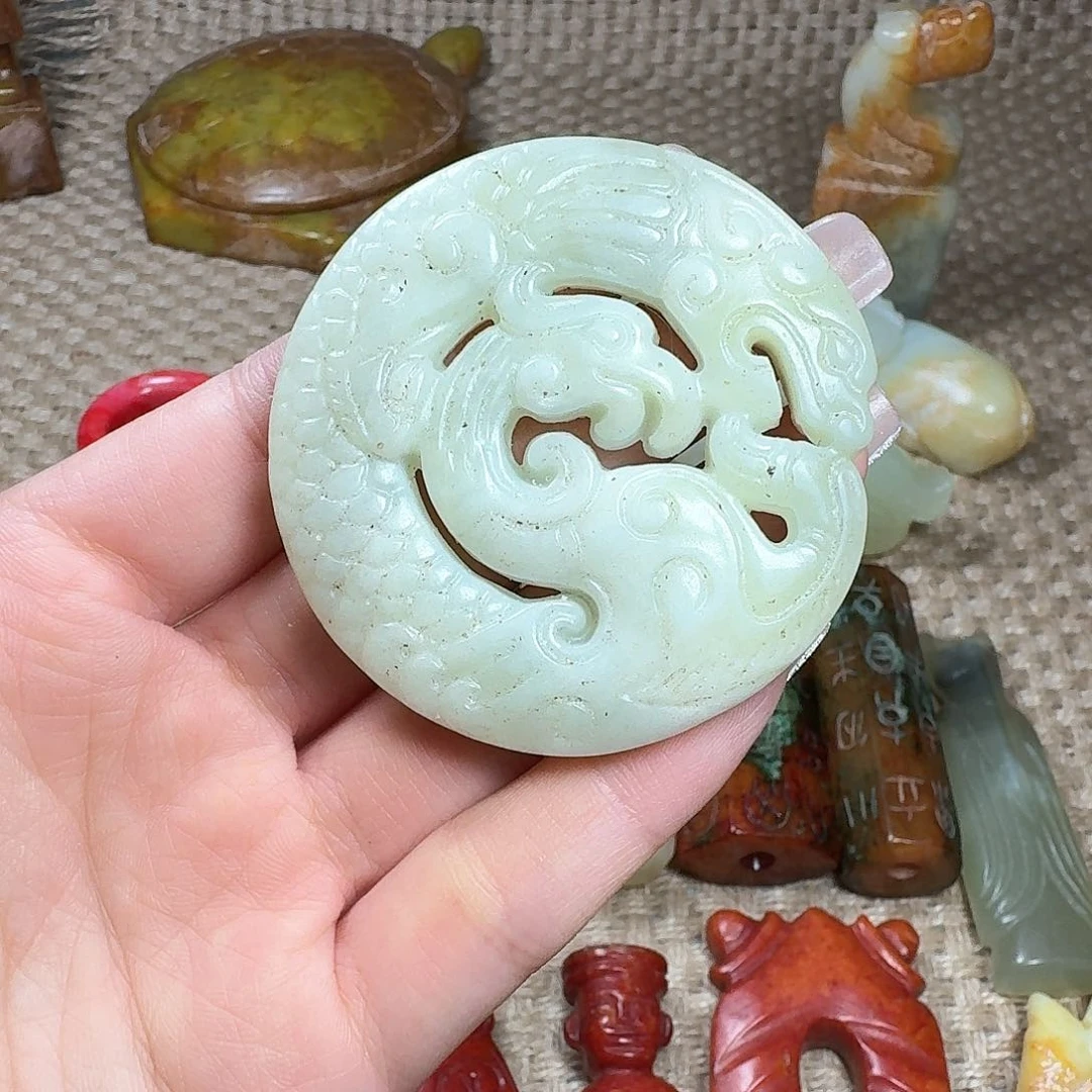 白玉菩提吊坠挂件