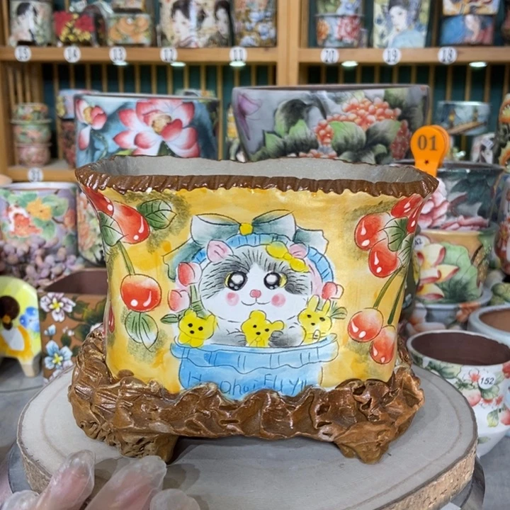 红陶景德镇艺术手绘作品