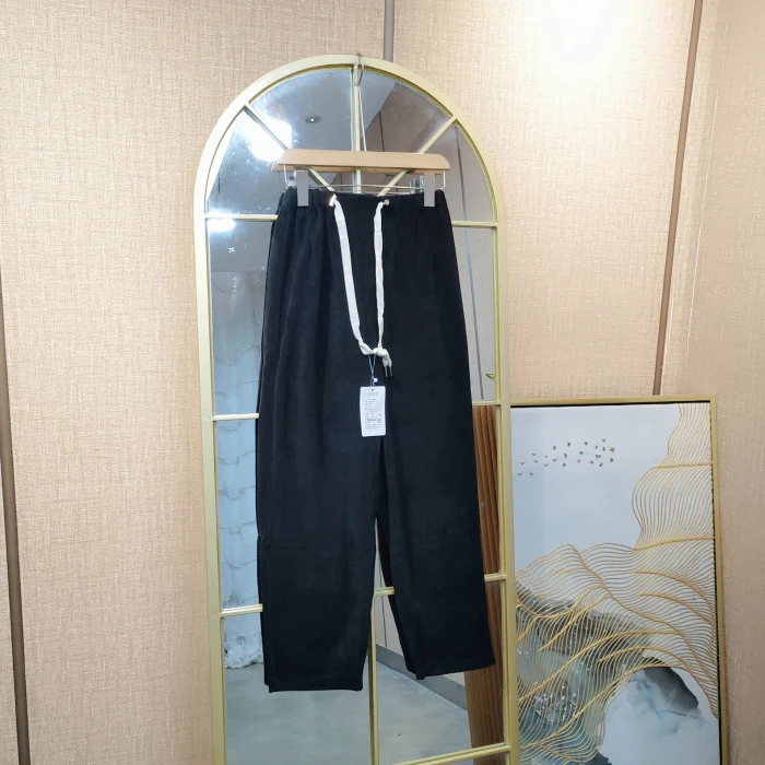 HQ122孕妇黑色裤子M90-120 2XL150 3XL160绳子微染