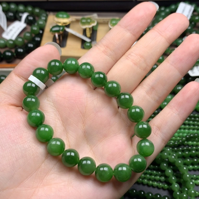 【闪购商品】未镶嵌手串和田玉（碧玉）转***你10m