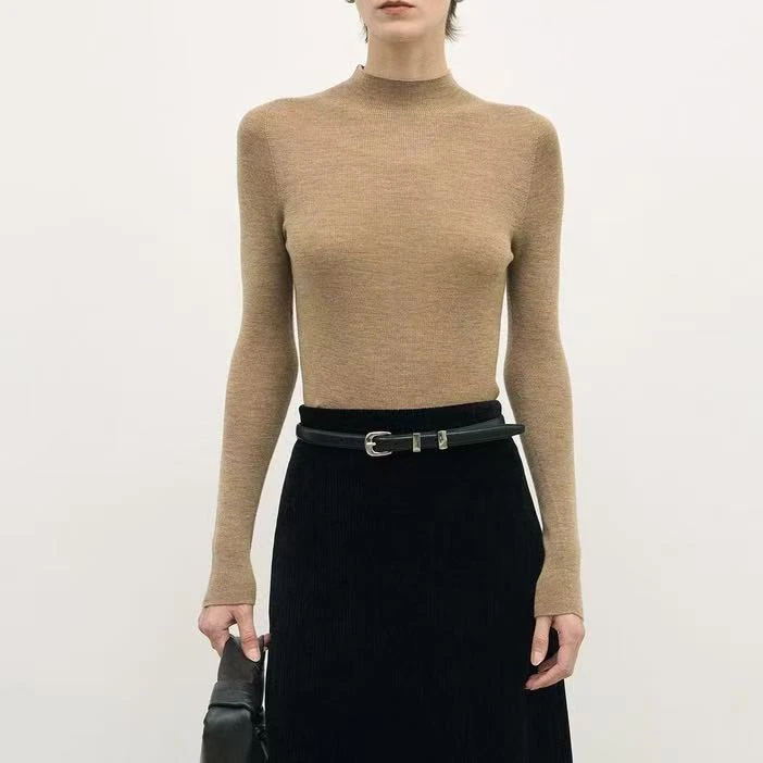 【YM定制】NN1241-2025年春季新款时尚重工长袖打底衫百搭减龄慵懒