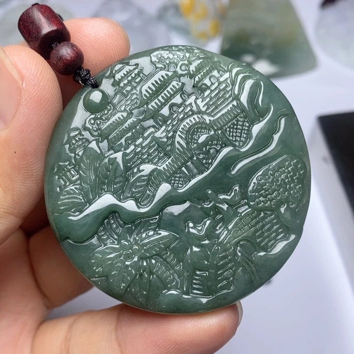 颈饰未镶嵌翡翠翡翠