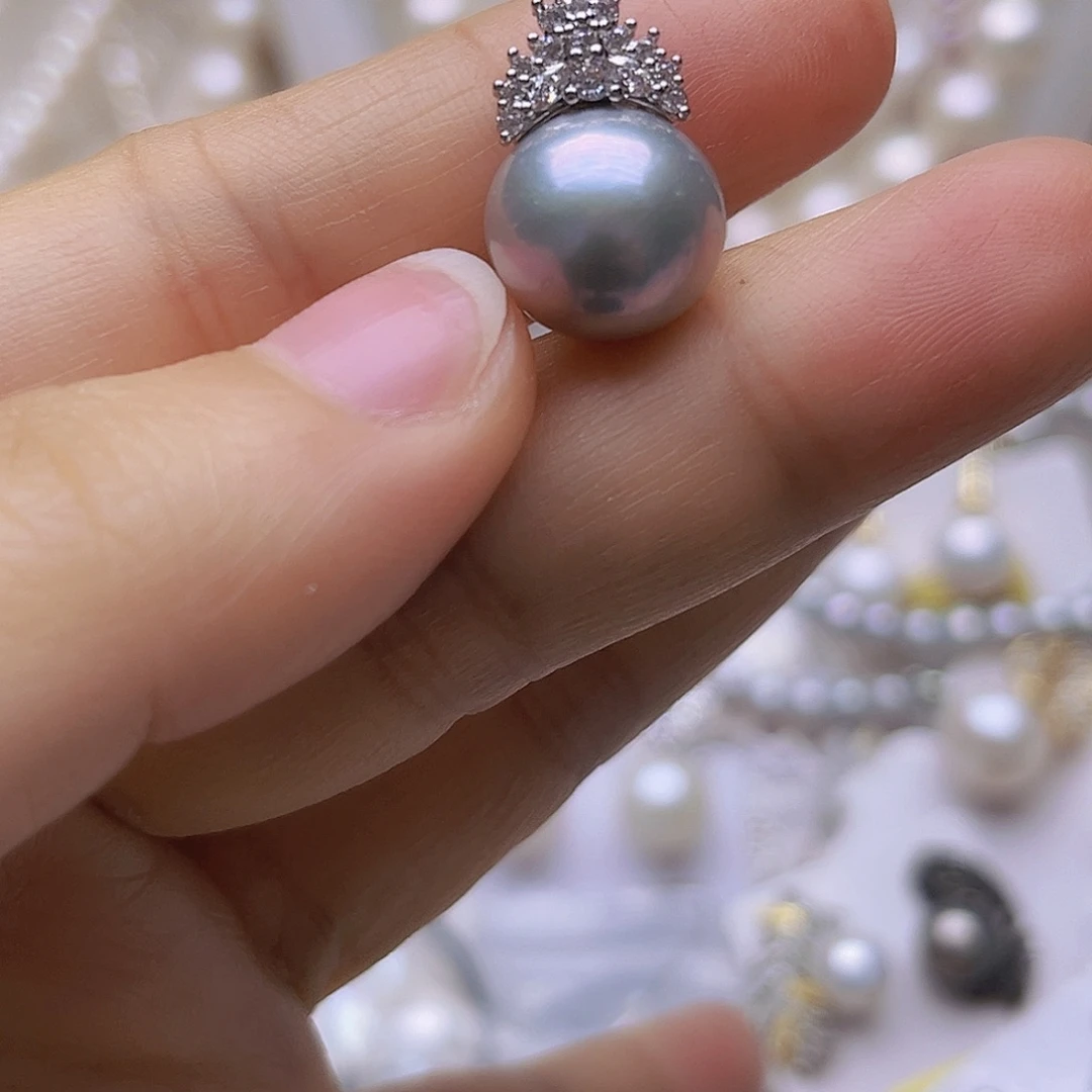 未镶嵌吊坠耳钉淡水珍珠