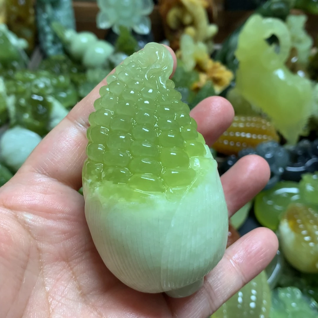 岫玉未镶嵌手把手把