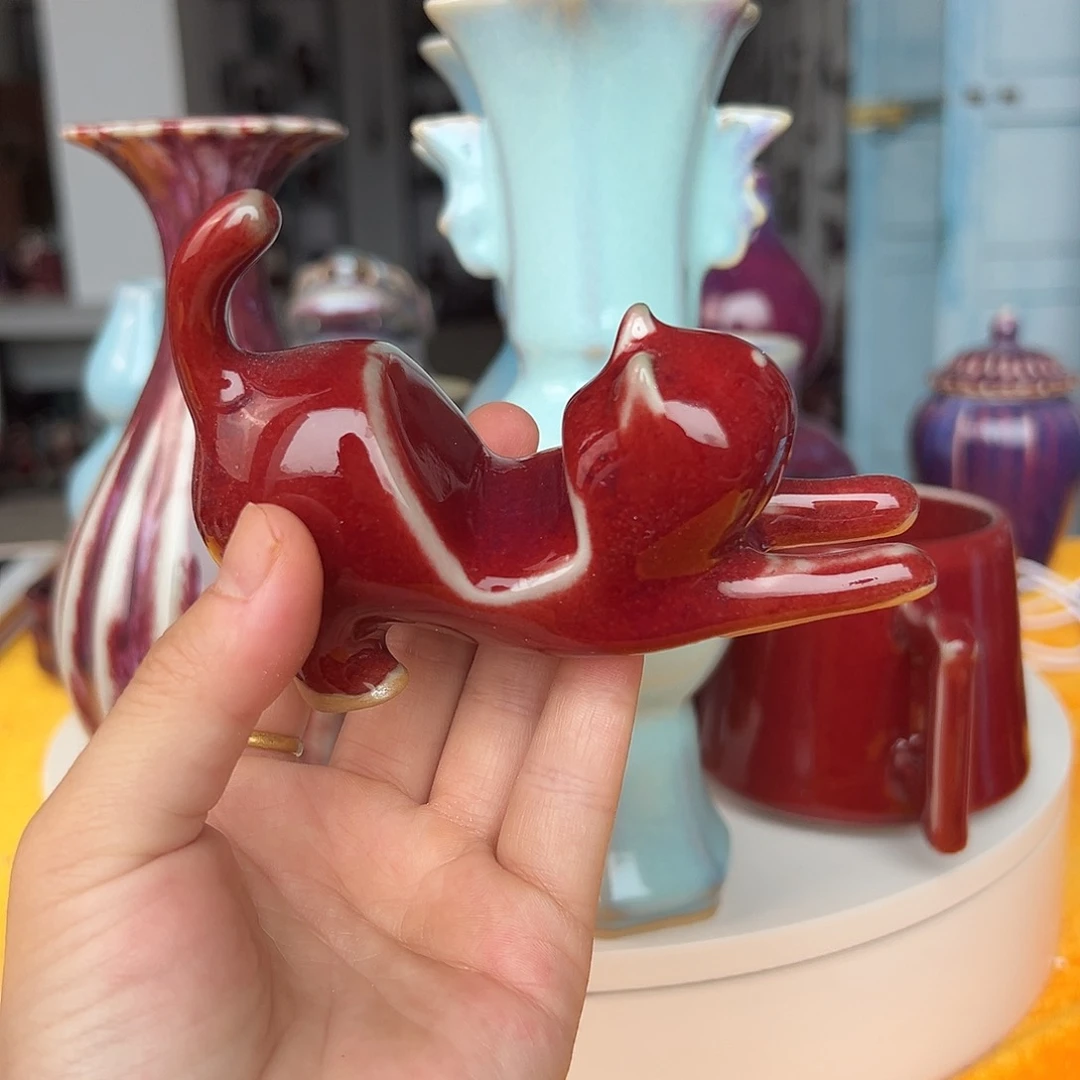 摆件郑家钧窑摆件微