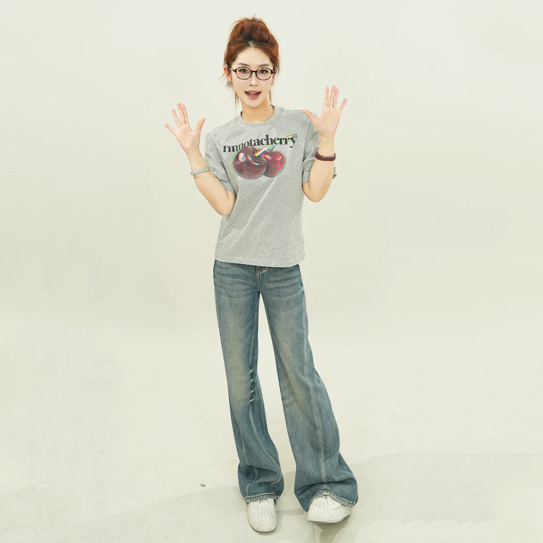 2025春夏樱桃短T恤