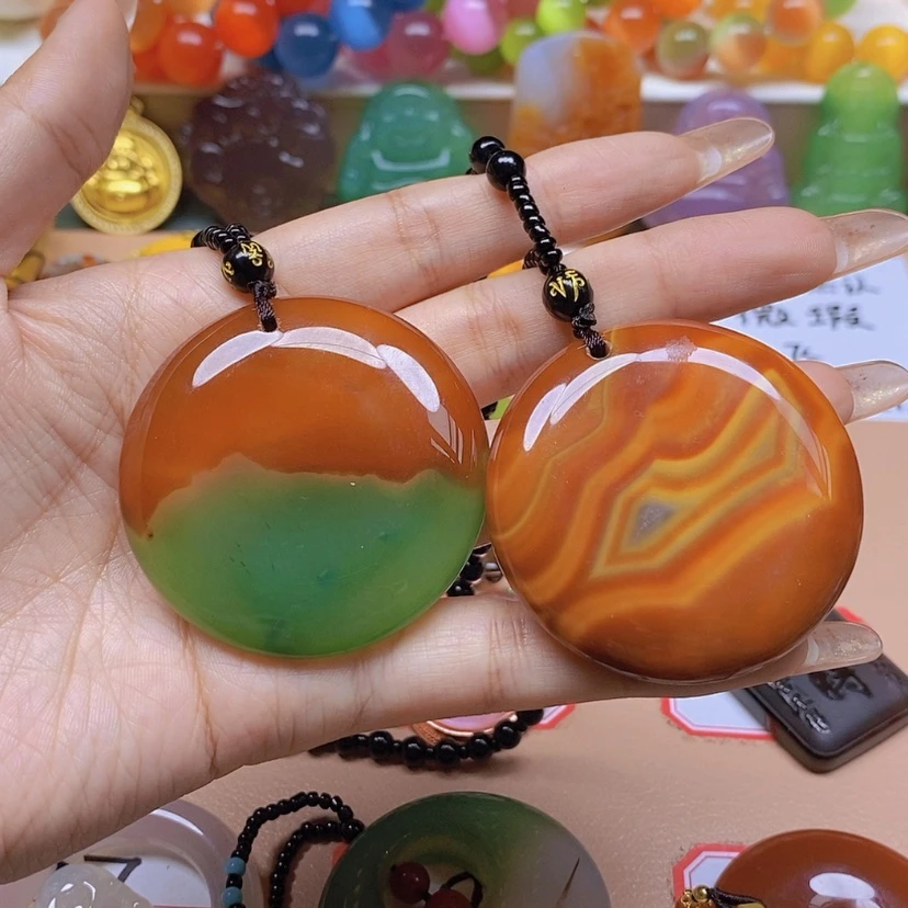 【闪购商品】玛瑙/玉髓玉牌未镶嵌西*