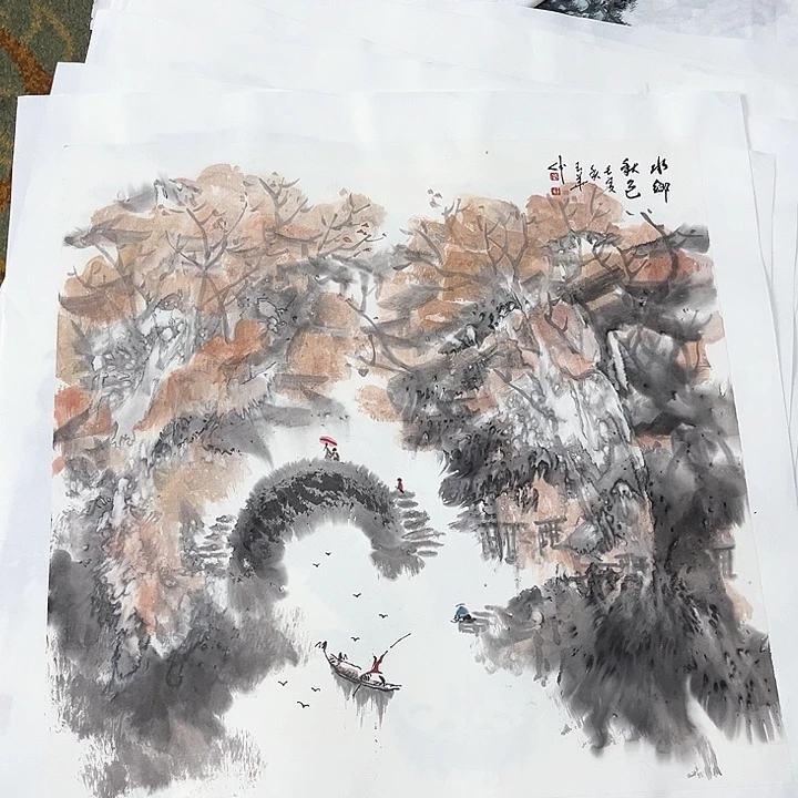 国画胜**材四尺斗方孙玉华