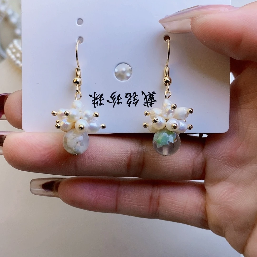 淡水珍珠颈饰银S925镶嵌