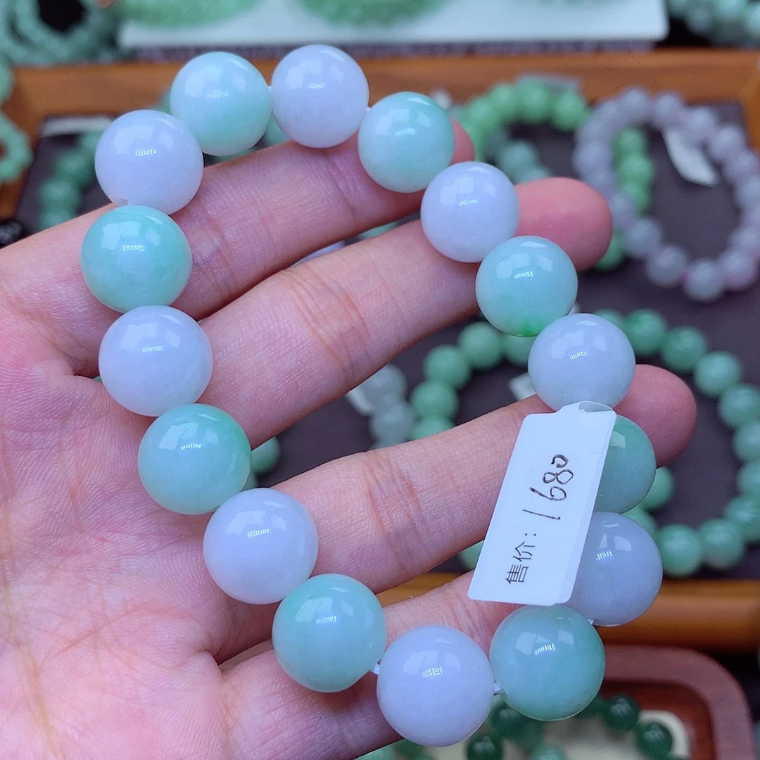 翡翠未镶嵌毛衣链