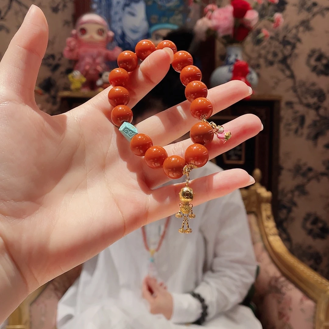 南红玛瑙手串未镶嵌妮****M