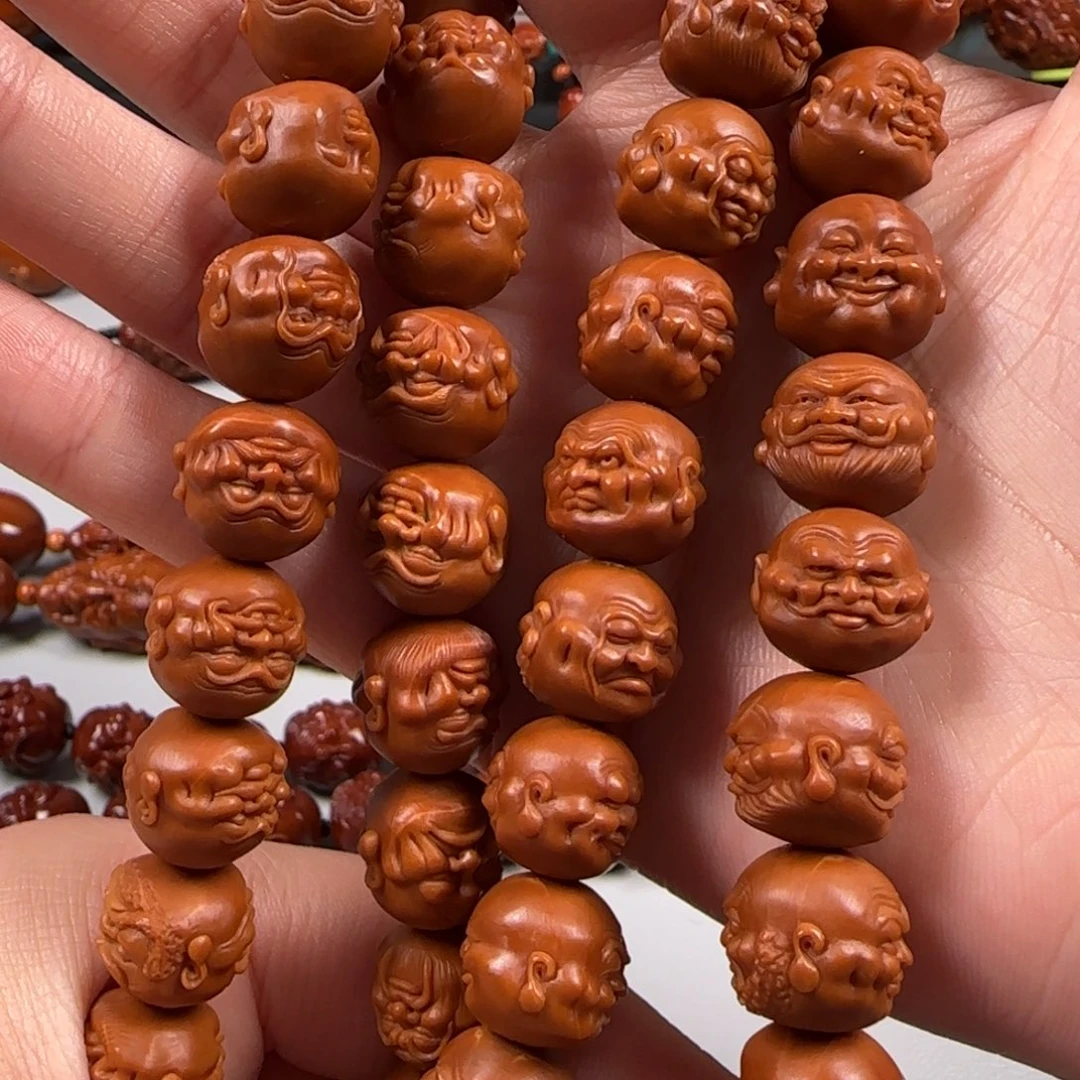 手串橄榄核铁核108罗汉脖挂