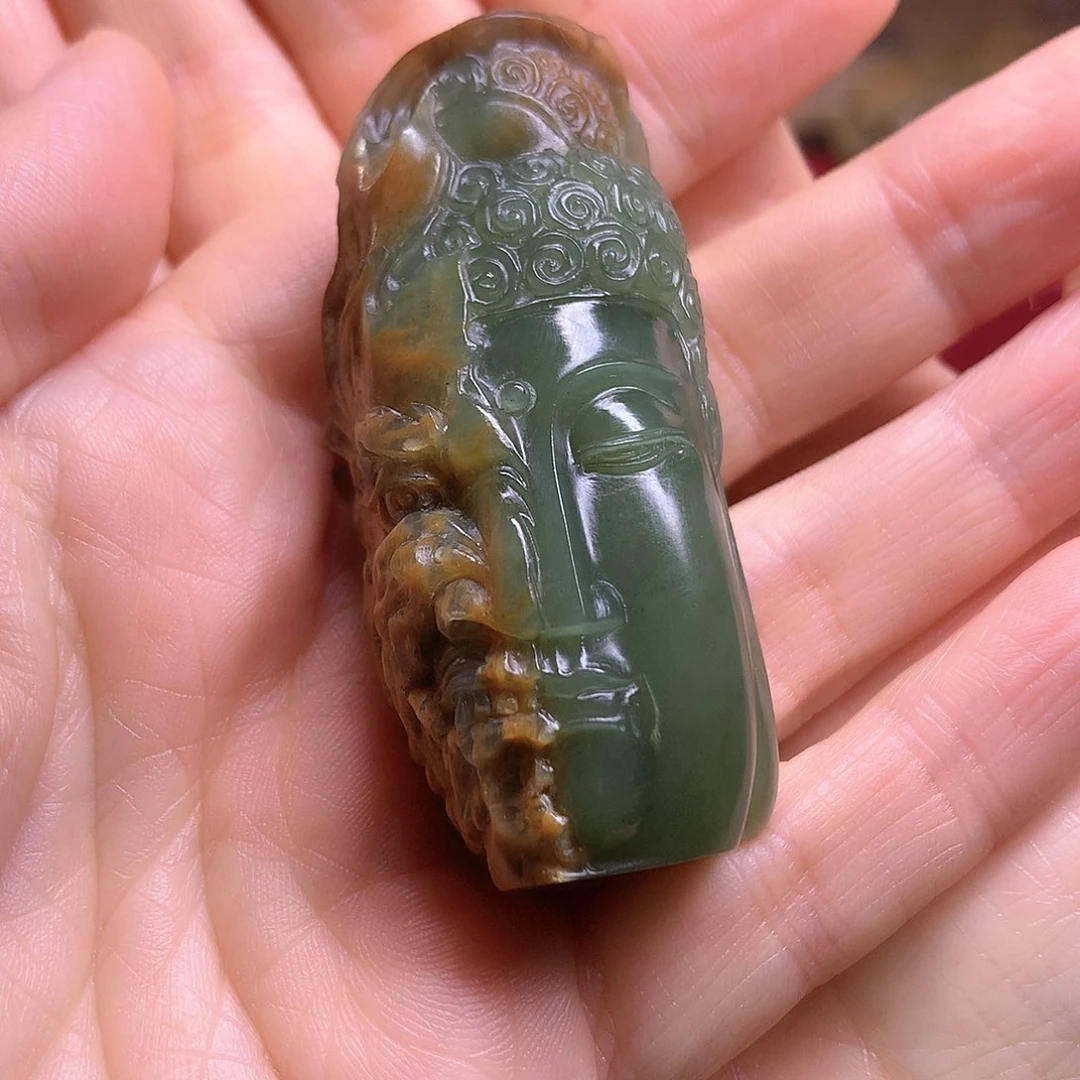 岫岩河磨玉（透闪石质玉）未镶嵌挂件?