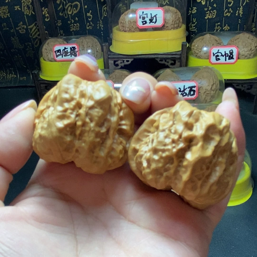 文玩核桃把件6号蛤蟆头40尺