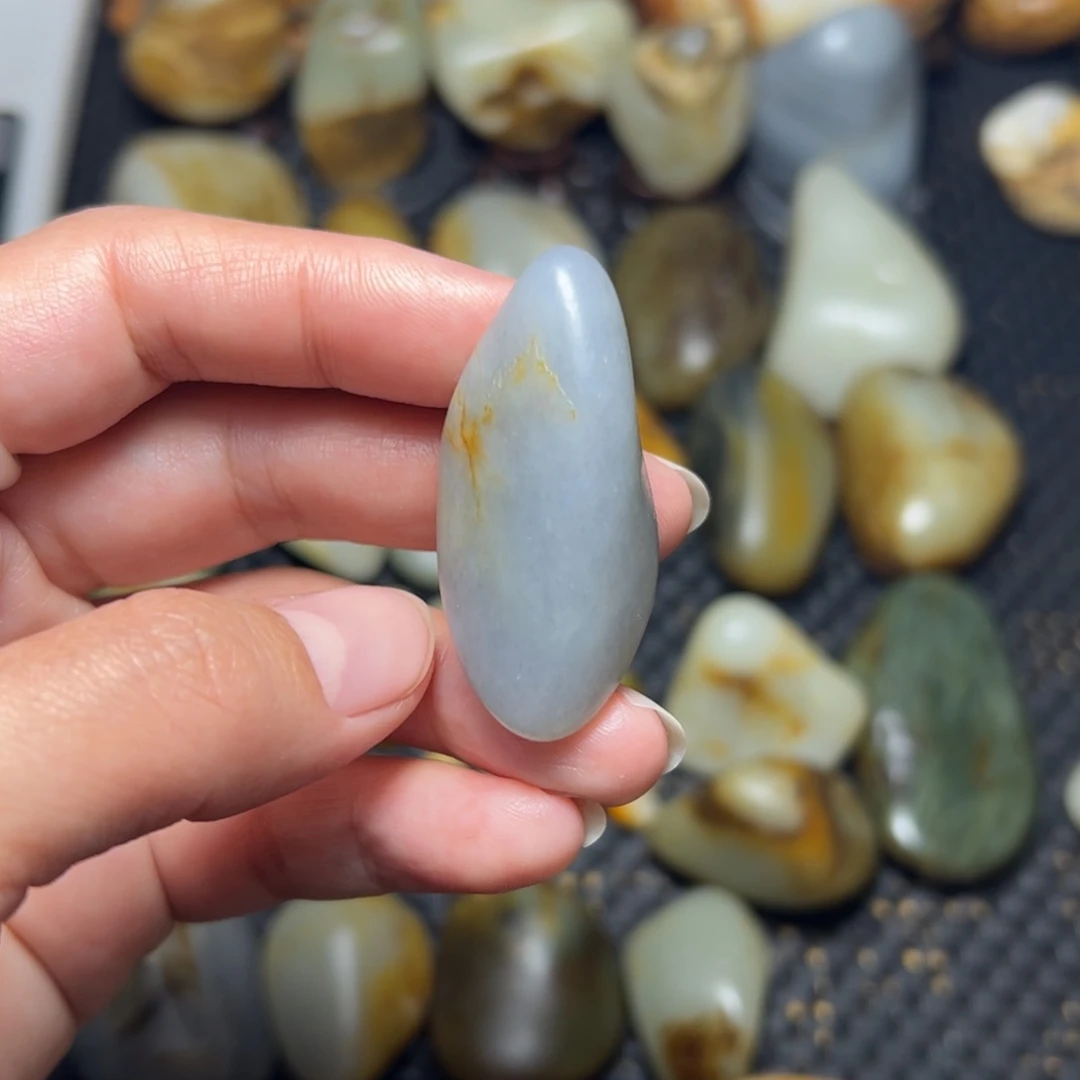 和田玉未镶嵌挂件A43