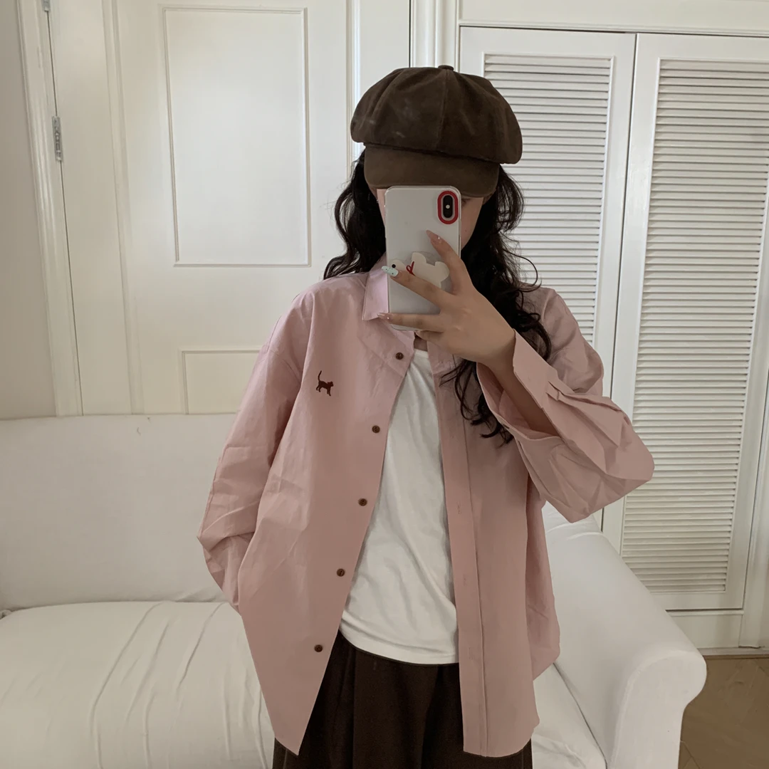 「Too· 玫瑰奶朵」2025秋季新款显白少女韩系休闲小衫