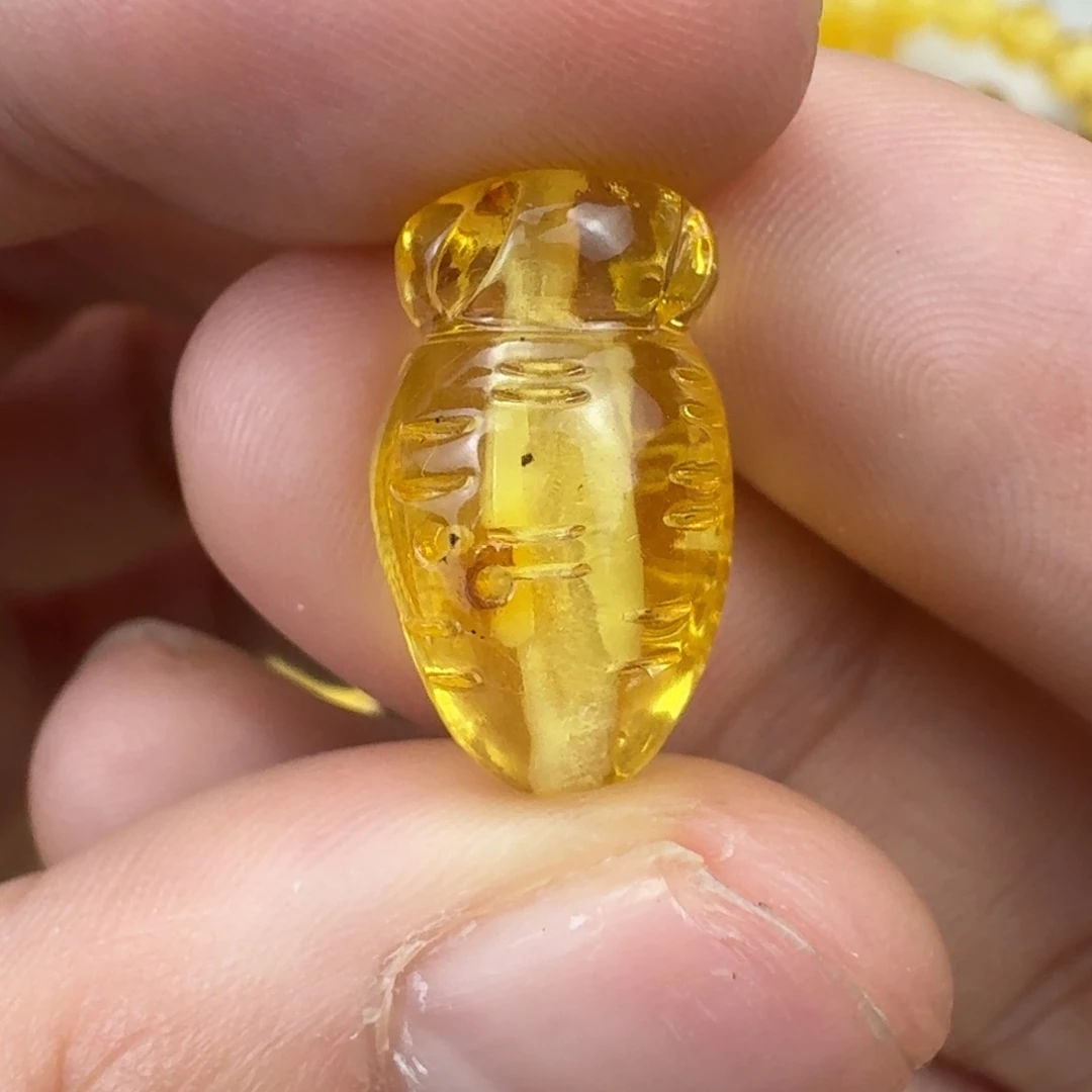 蜜蜡未镶嵌珠宝奇石18.2×10.6mm