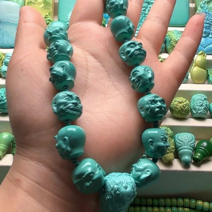 精工雕刻十八罗汉手持