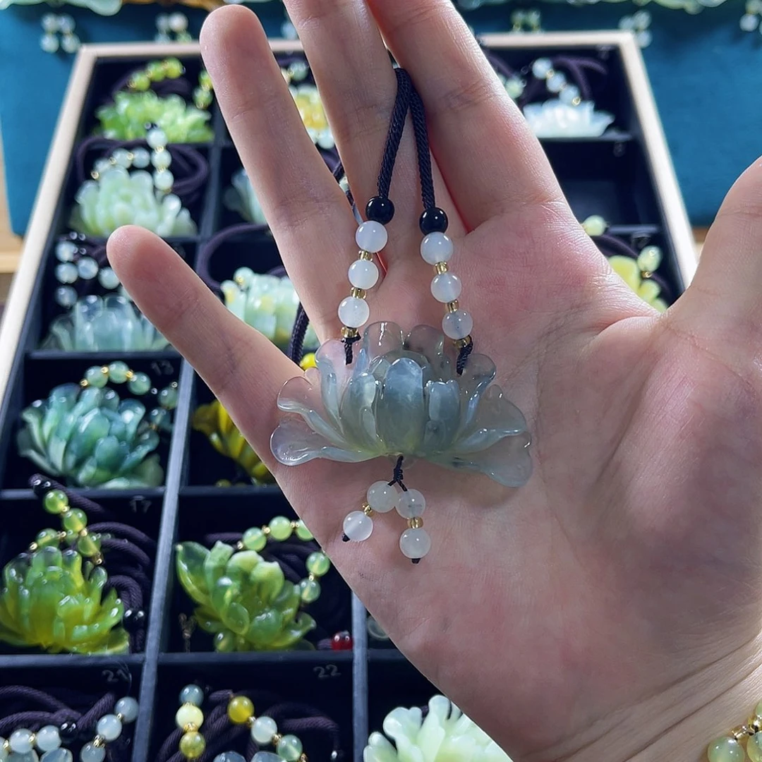 蛇纹石玉颈饰未镶嵌7