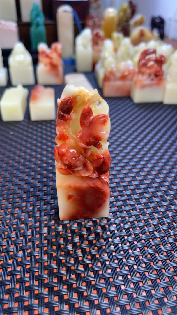 寿山结晶芙蓉石印章