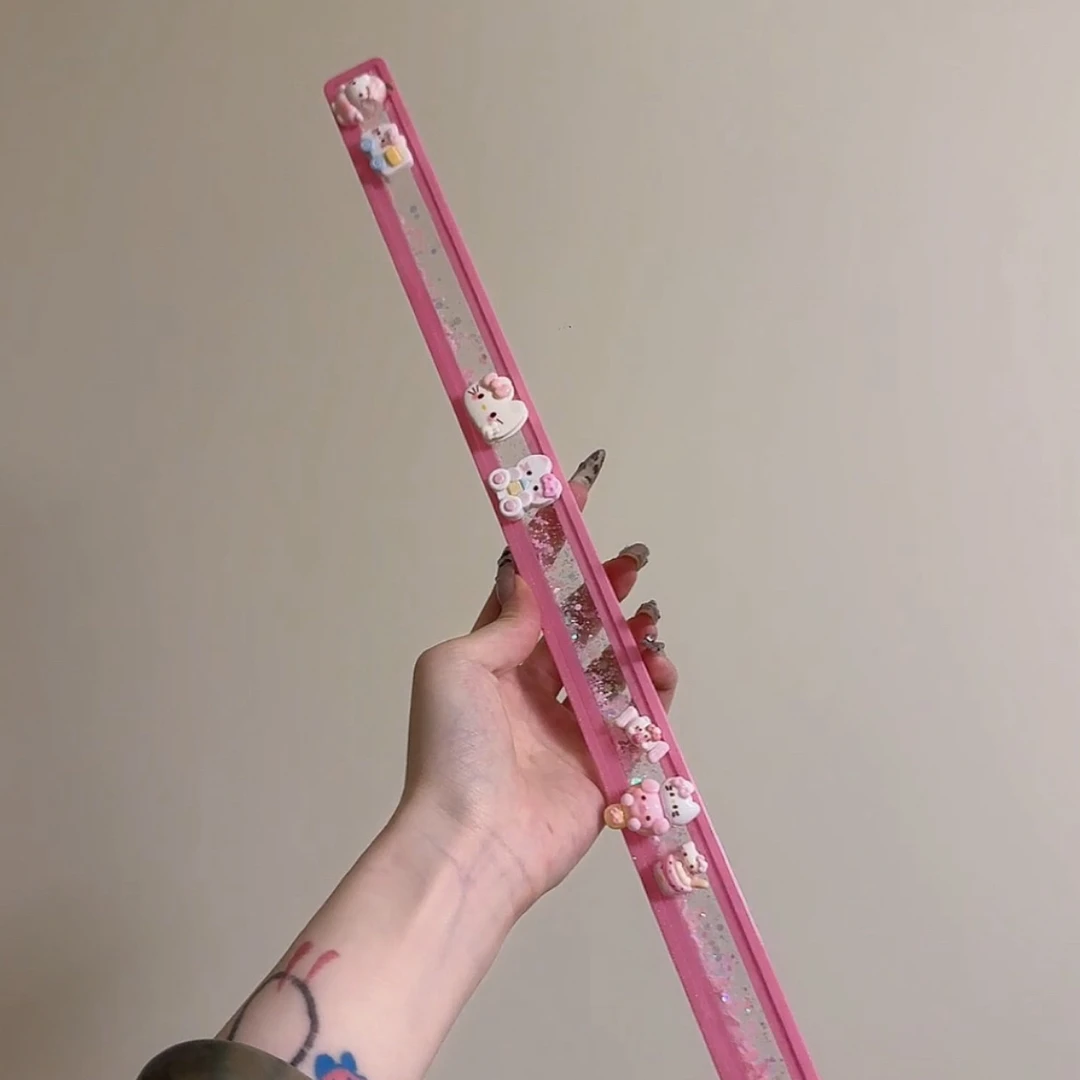 手工DIY滴胶流沙牌尺