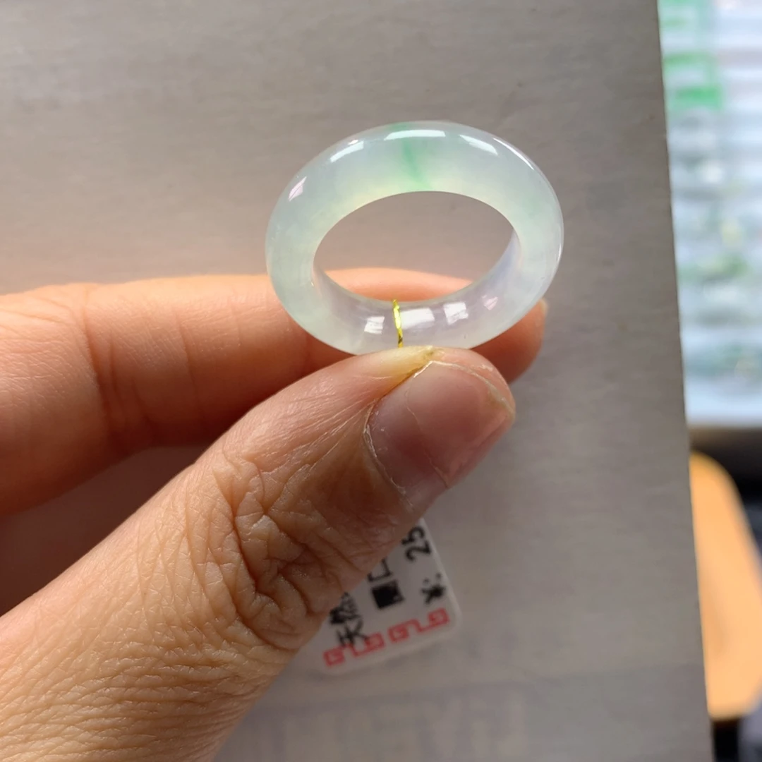 翡翠未镶嵌戒指12号