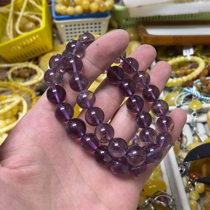 紫晶未镶嵌珠宝半成品多样性发货其一