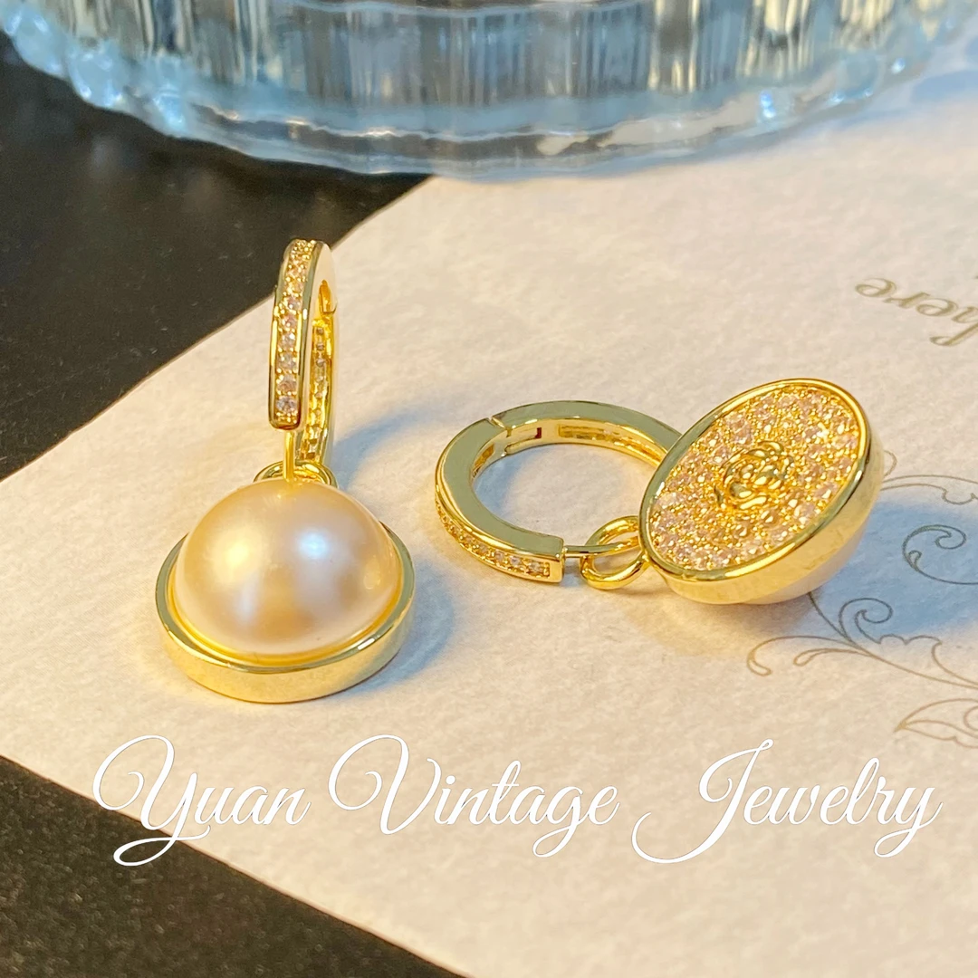 渡K金 142F8802法★【冬日暖阳】秋冬YRoNar 欧斯伽斯 限定耳环