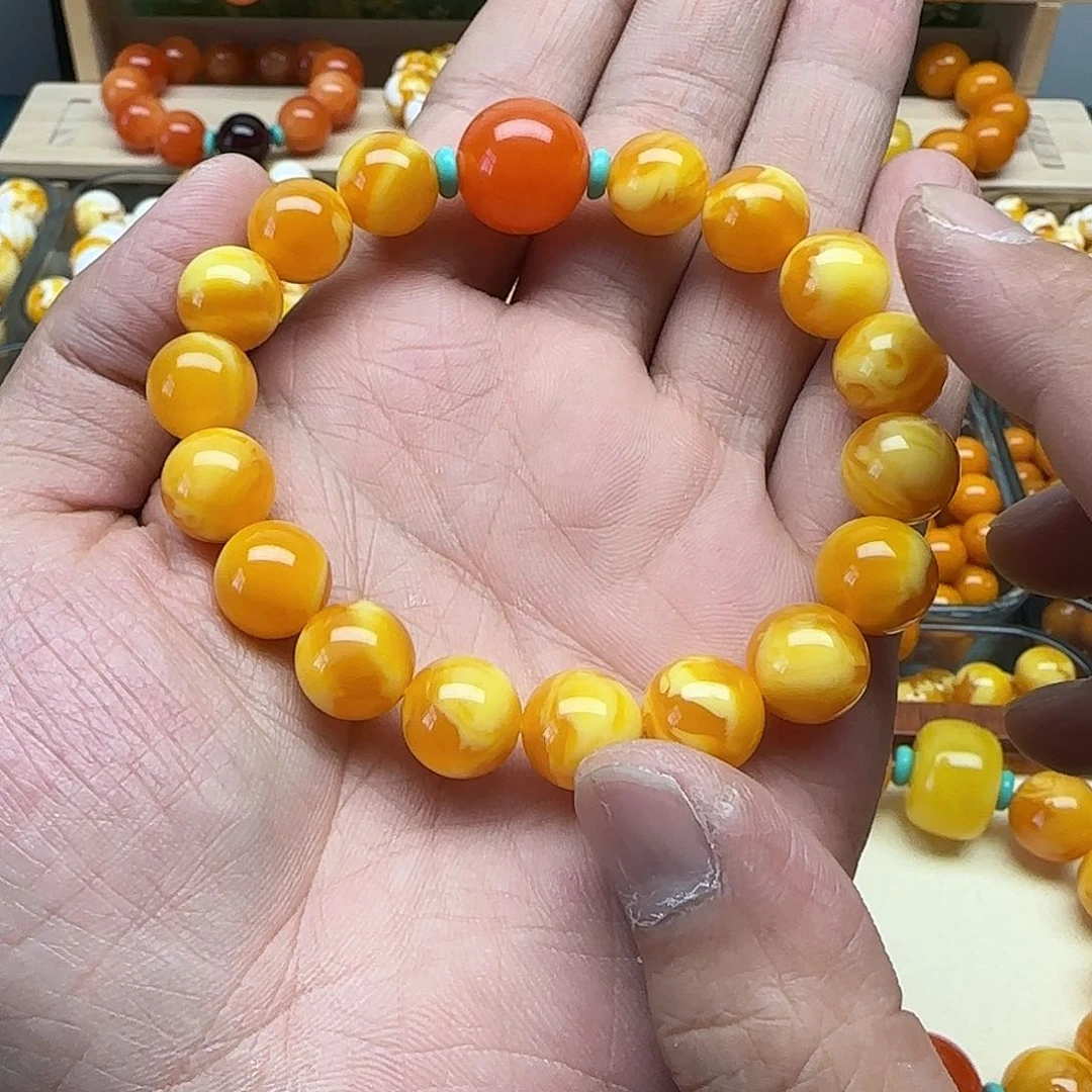 简****精品老蜡素串搭配一条