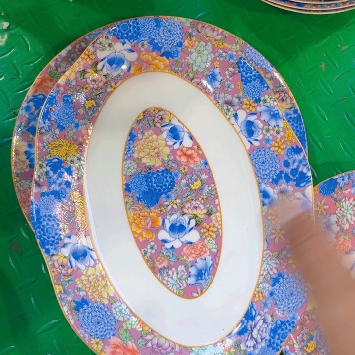 瓷片鱼盘一个微瑕