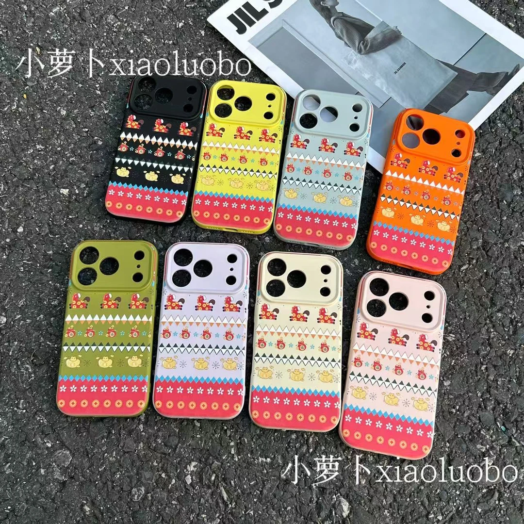 圣诞树适用苹果17手机壳16pro/15苹果14/13/12液态硅胶软