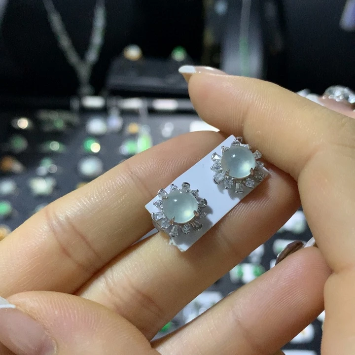 翡翠银S925镶嵌戒指